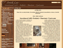 Tablet Screenshot of antik-leo.sk